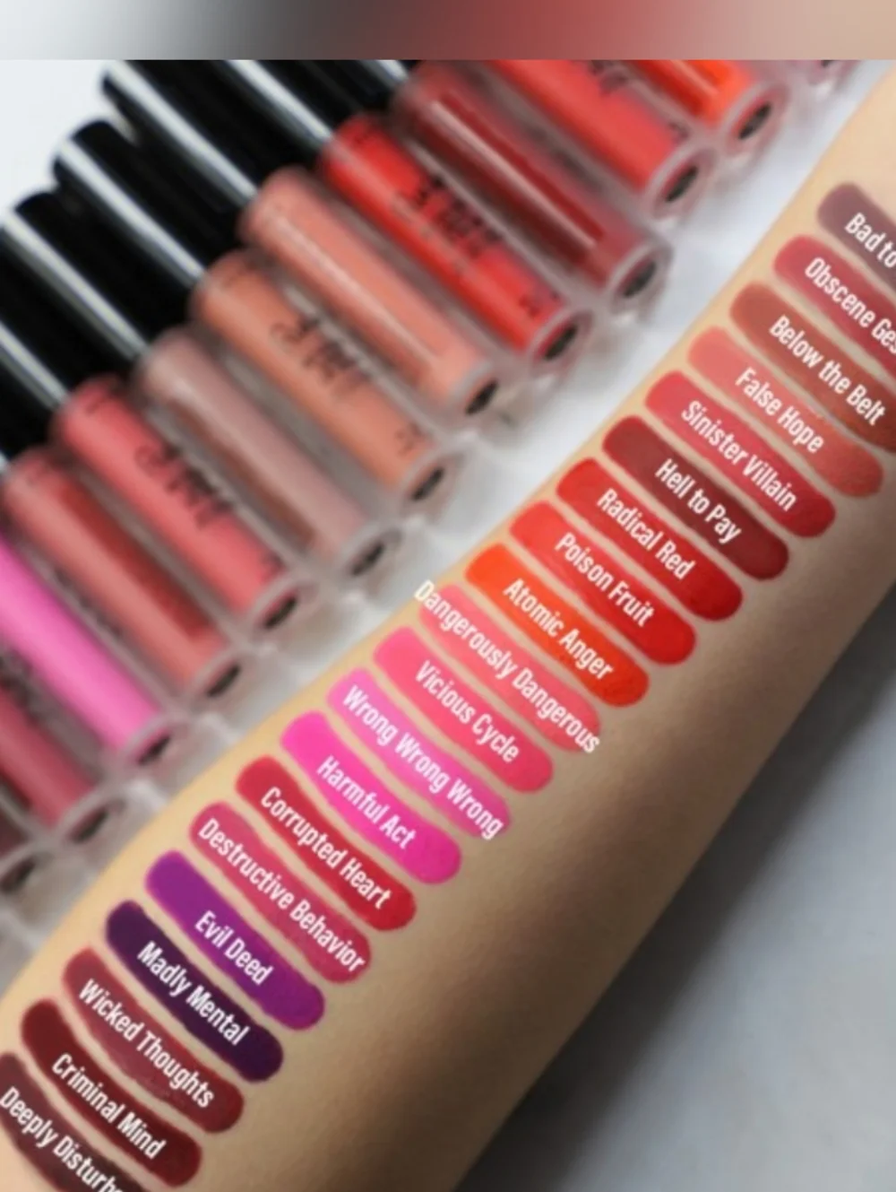 Rude Notorious Liquid Lip Color 6pc Set Matte Lipstick Bundle NEW 💋